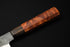 'FBH' ŠEFOV NOŽ KIRITSUKE-GYUTO 210 MM / KUROUCHI 5160 ČELIK / DRŠKA OD EGZOTIČNOG DRVA U NARANČASTOM TONU